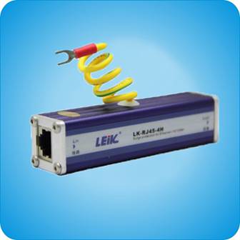 单路网络信号浪涌保护器  LK-RJ45-1KM-8H